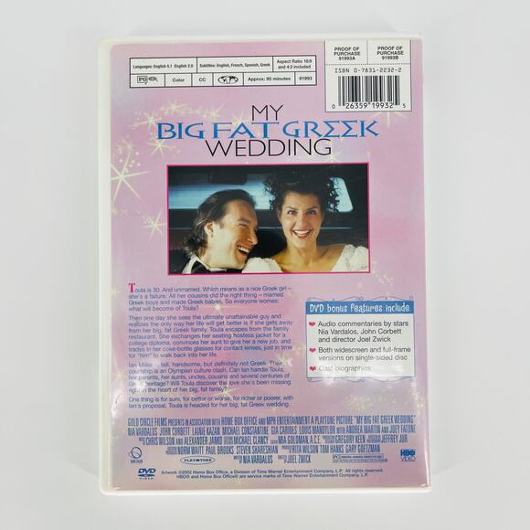 My Big Fat Greek Wedding Romantic Comedy Rom Com Movie DVD - Very Good Condition - Picture 8 of 12